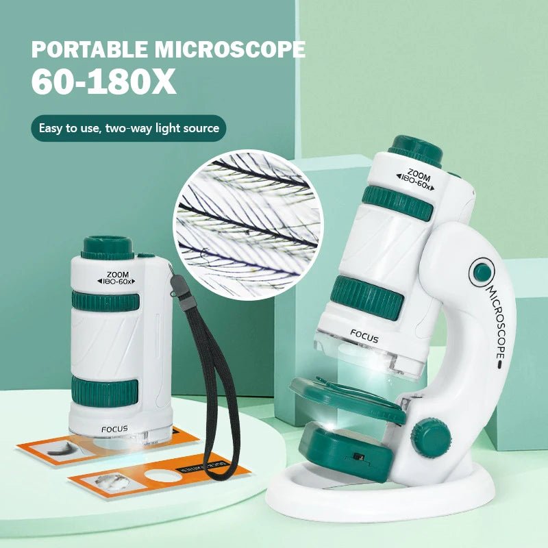 microscope portable enfant | jaune - La Passion Des Enfants