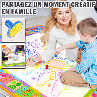 Tapis de dessin avec eau-magicpaint - La Passion Des Enfants