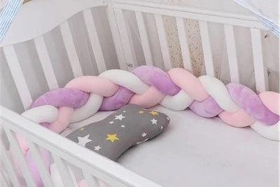 TRESSE DE LIT BEBE| ROSE BLANC VIOLET - La Passion Des Enfants