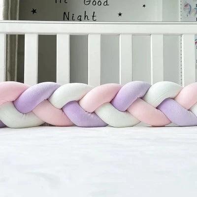 TRESSE DE LIT BEBE| ROSE BLANC VIOLET - La Passion Des Enfants