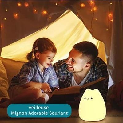 Veilleuse Bébé |Chaton en Silicone - La Passion Des Enfants